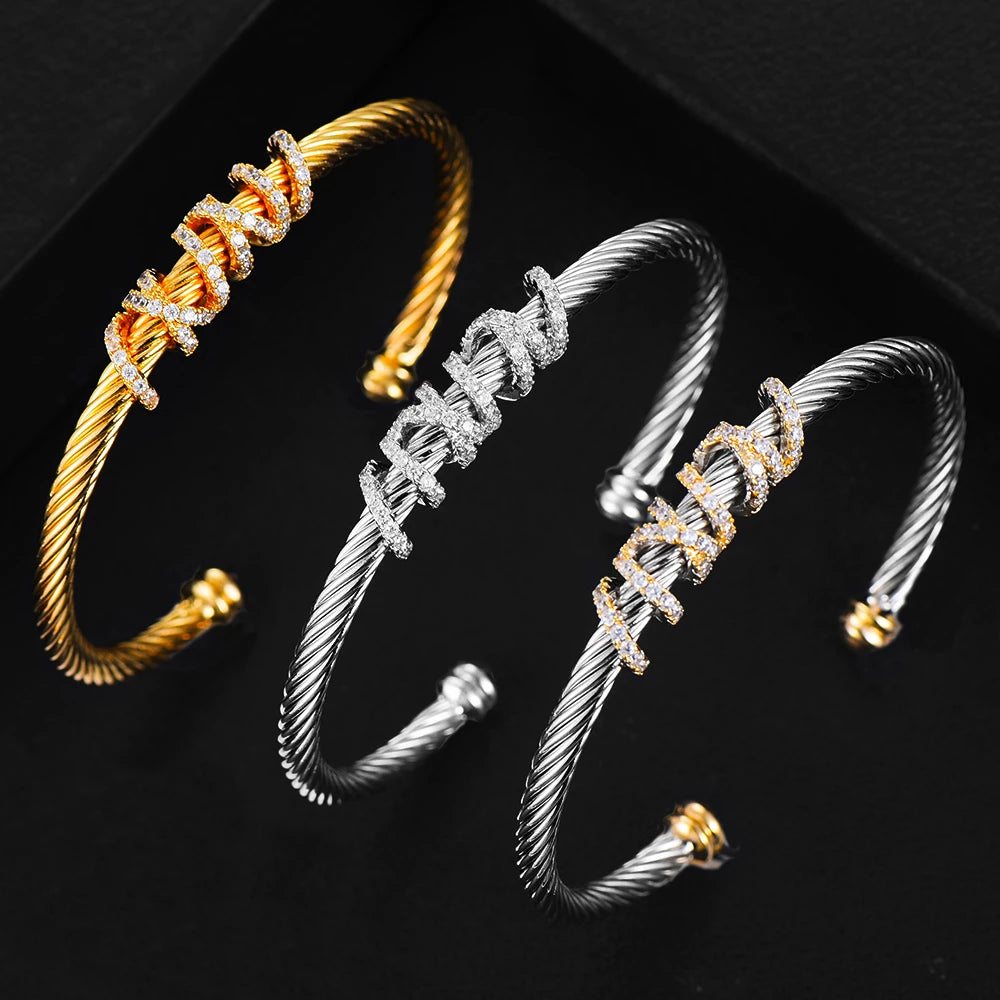 Luxury Stackable Bangle with Detail