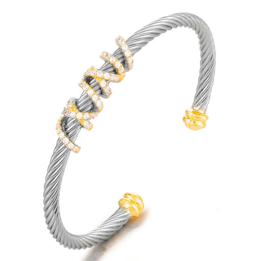 Luxury Stackable Bangle with Detail