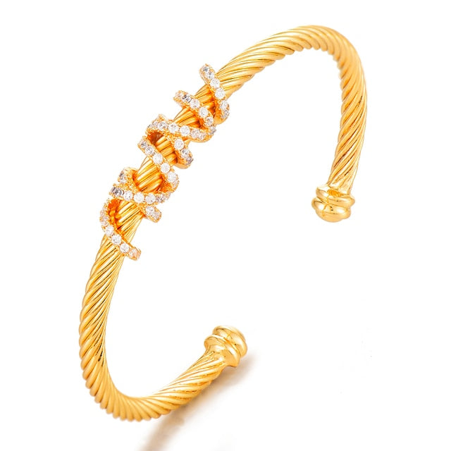Luxury Stackable Bangle with Detail